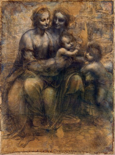 Studies of Grotesque Characters (Figure grottesche) by Leonardo da Vinci