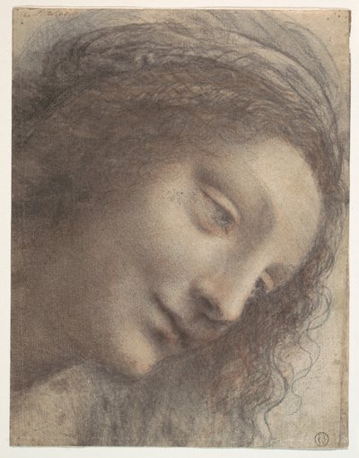 Madonna and Child with Two Angels (Workshop) (Madonna col Bambino e due angeli) by Leonardo da Vinci