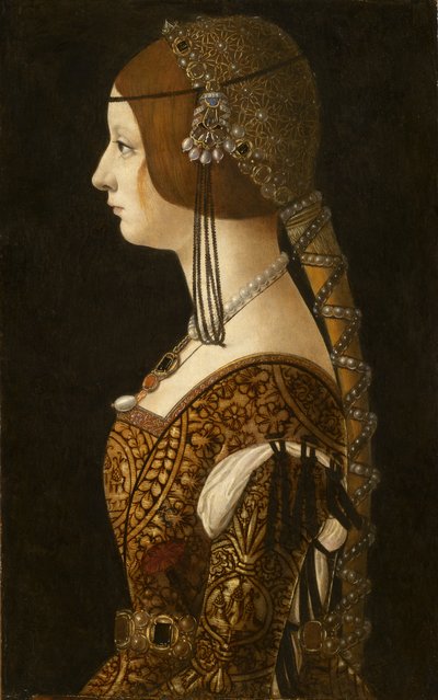 Profile Portrait of a Noblewoman (Ritratto di nobildonna di profilo) by Leonardo da Vinci